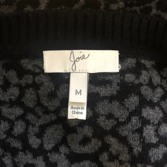 Joie soft animal print sweater size M - Picture 4 of 11